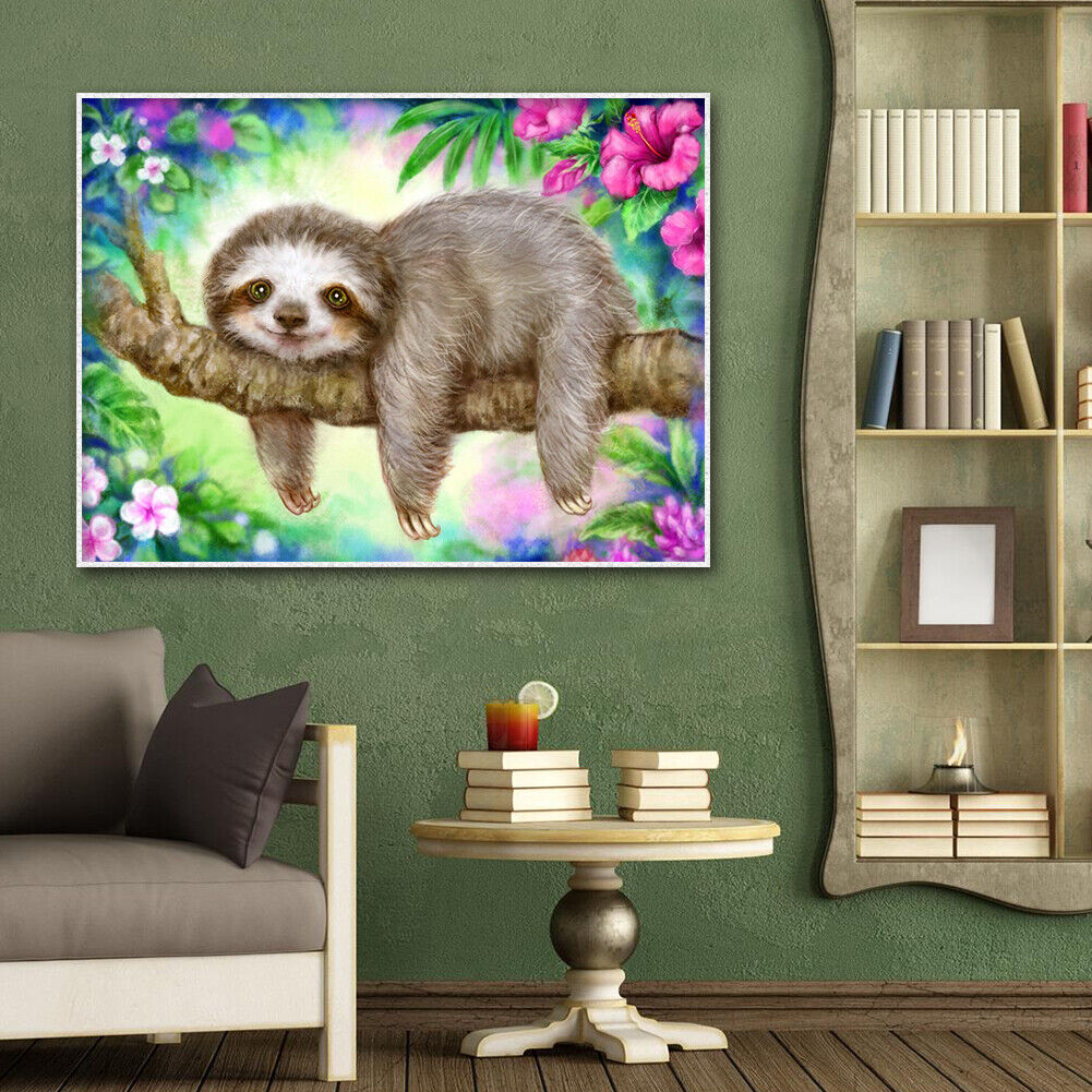 Cartoon Sloth DIY Full Drill Diamond Painting 5D Beaded Art Mosaic Picture
