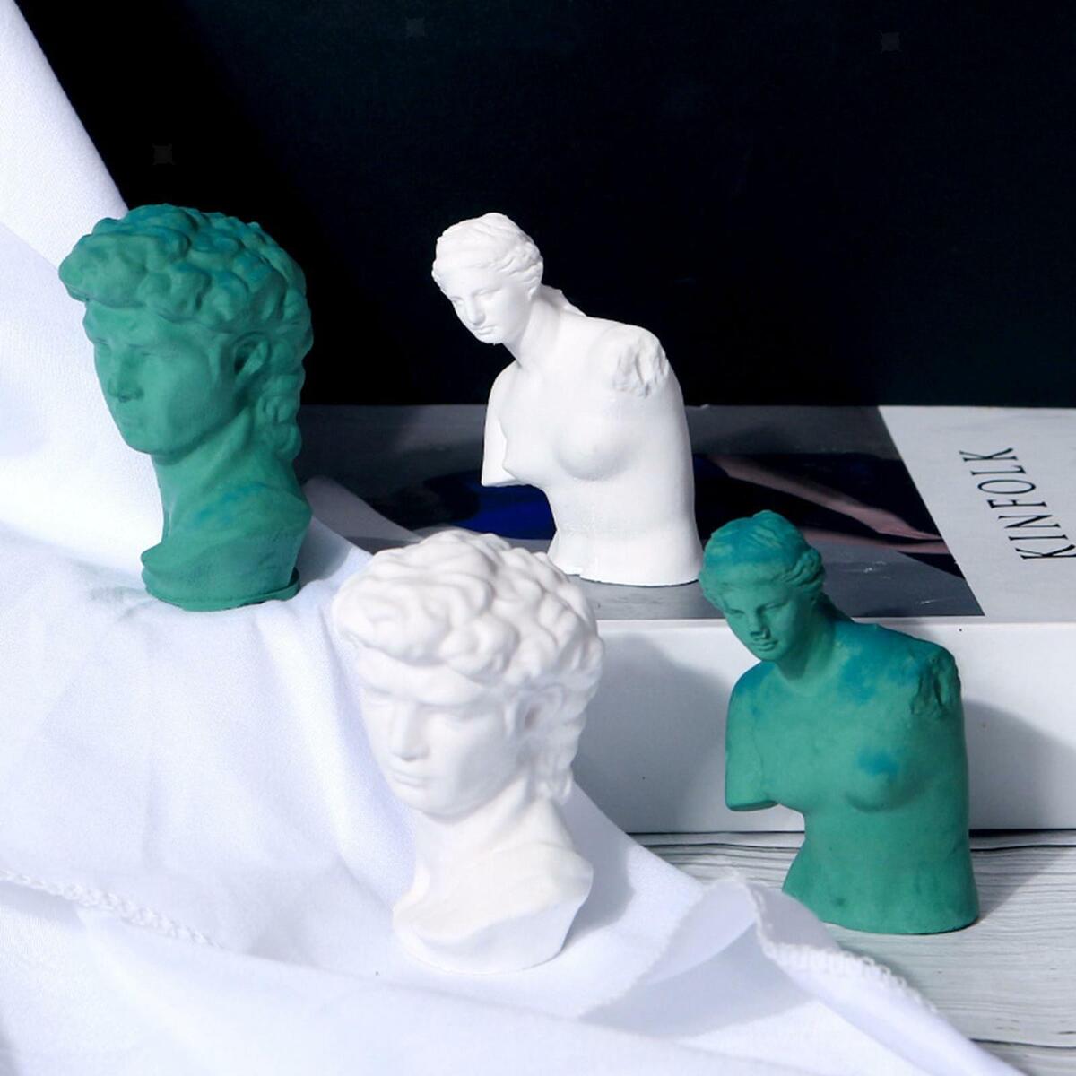 3Pcs   Silicone Mold Cake Decorative Handmade Wax  Mould