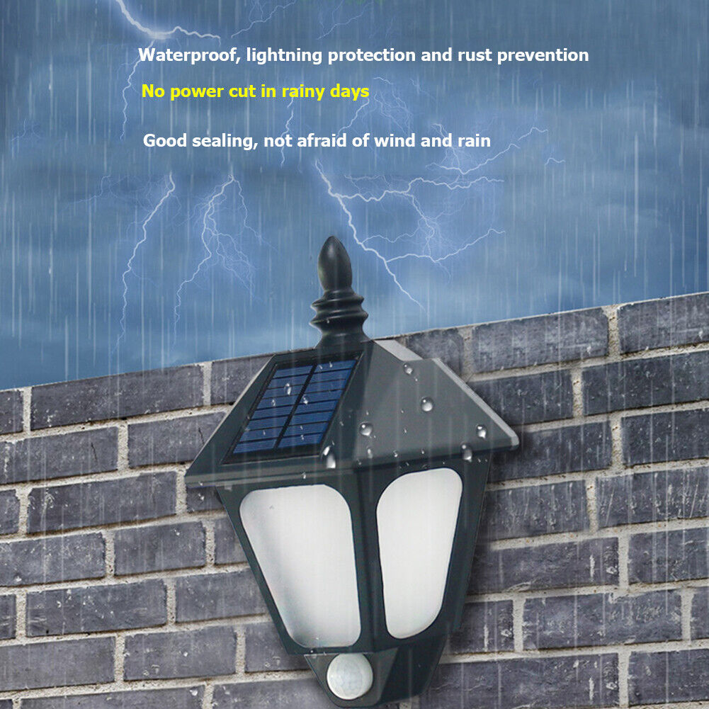 Smart Sensor Solar Wall Lamp Waterproof Outdoor Courtyard Decorative Light