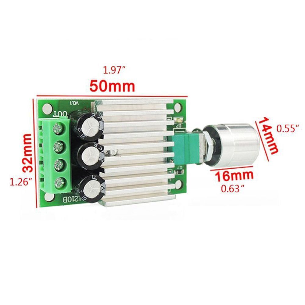 24V 10A Adjustable DC Motor Speed Controller Fan Motor Speed Regulator Dimmer