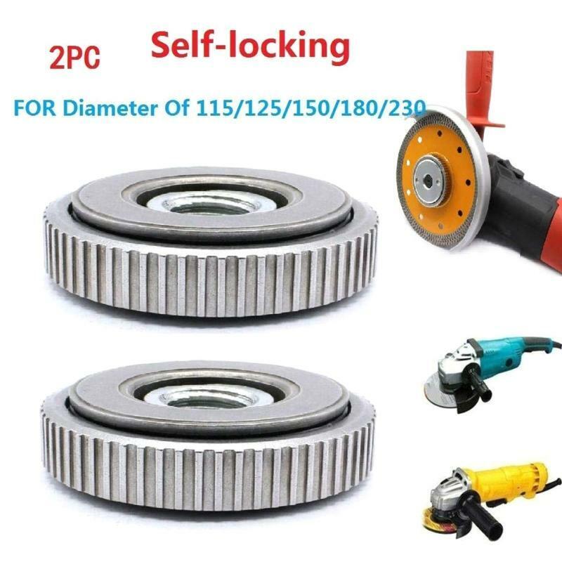 2pcs M14 Thread Angle Grinder Accessories Inner Outer Flange Nut Replacement