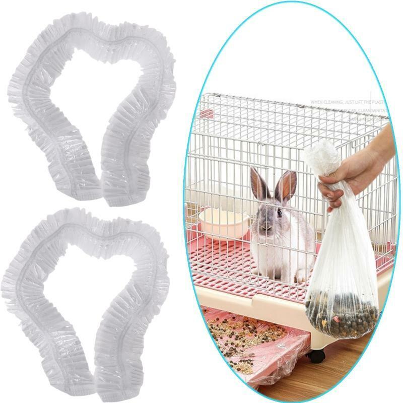 10Pcs/Set Rabbit Cage Liners Disposable Large Plastic Mat Films for Bunny Rats
