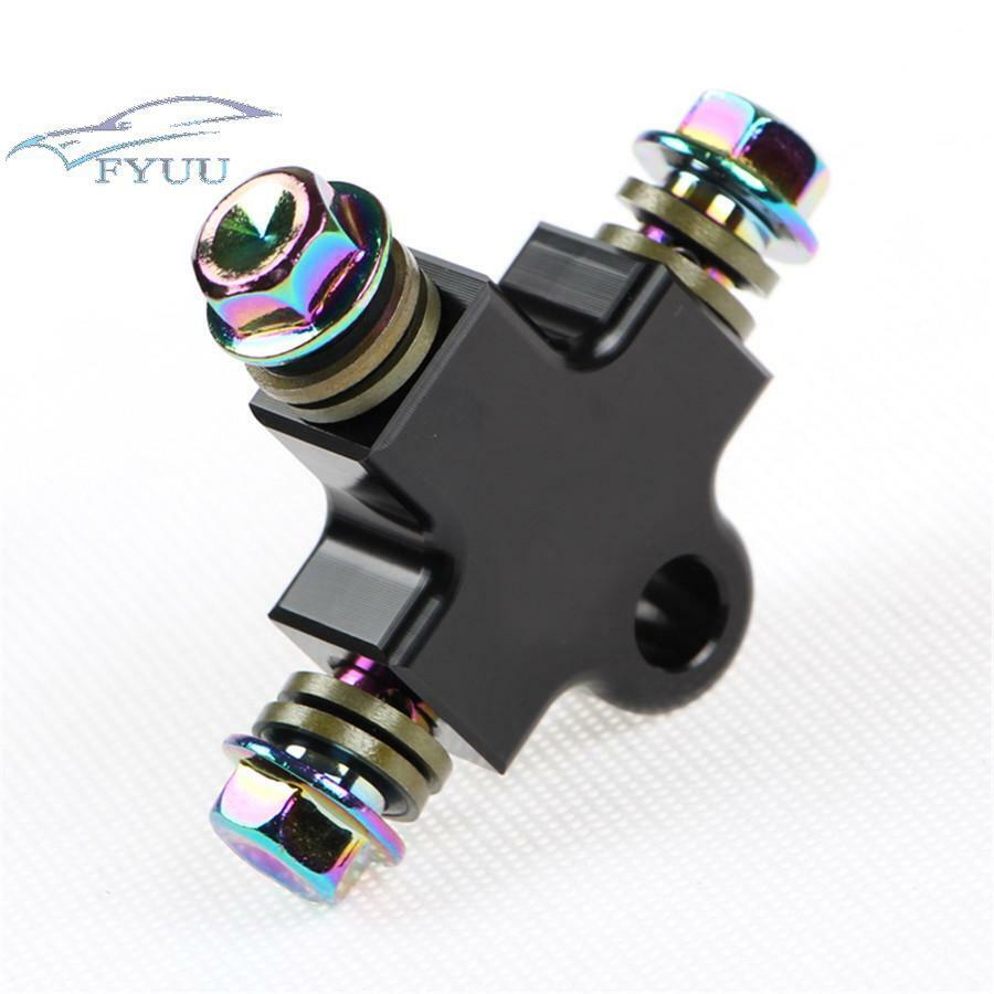 Hydraulic Brake Hose Pipe Tee Black Connector 3way For Dirt Pit Bike ATV System