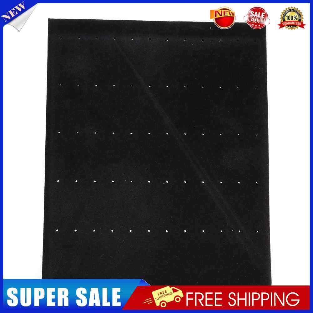 Necklace Display Board Jewelry Earrings Stand Bracelet Showcase (Black)