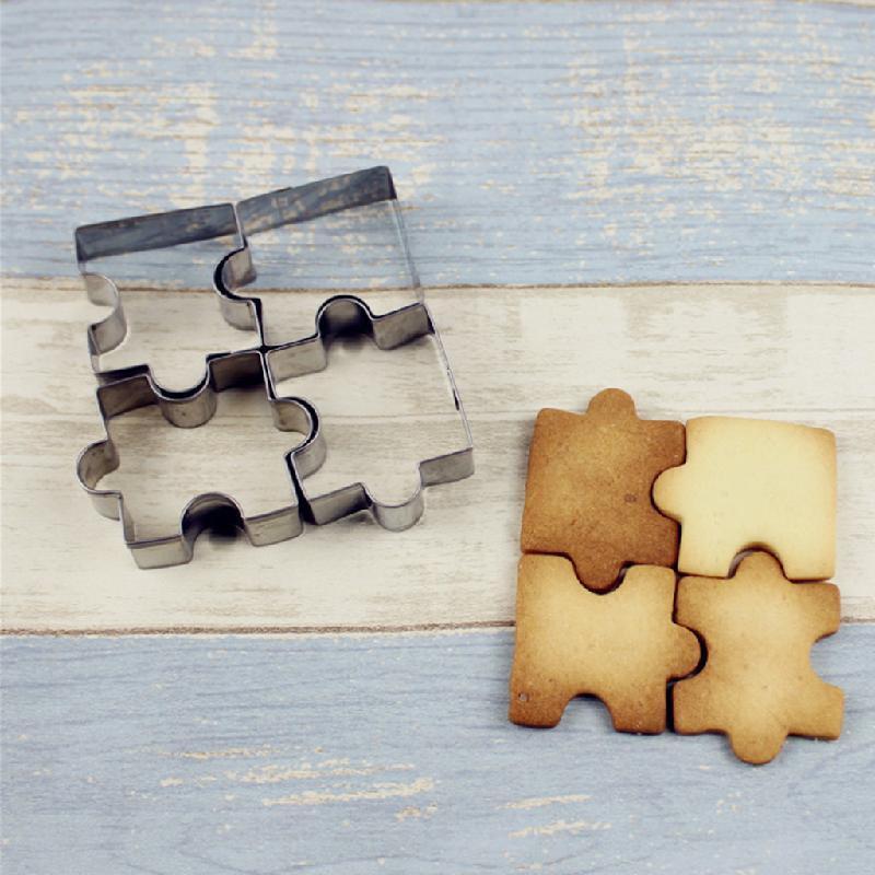4Pcs Stainless Steel Cutter Mold Biscuit Cookies Pastry Cake Fondant Mould Tool