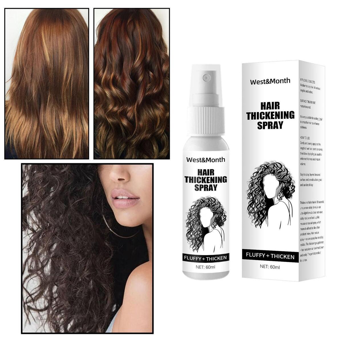 Thickening Spray 60ml  Building  Gel Thin   Frizz for