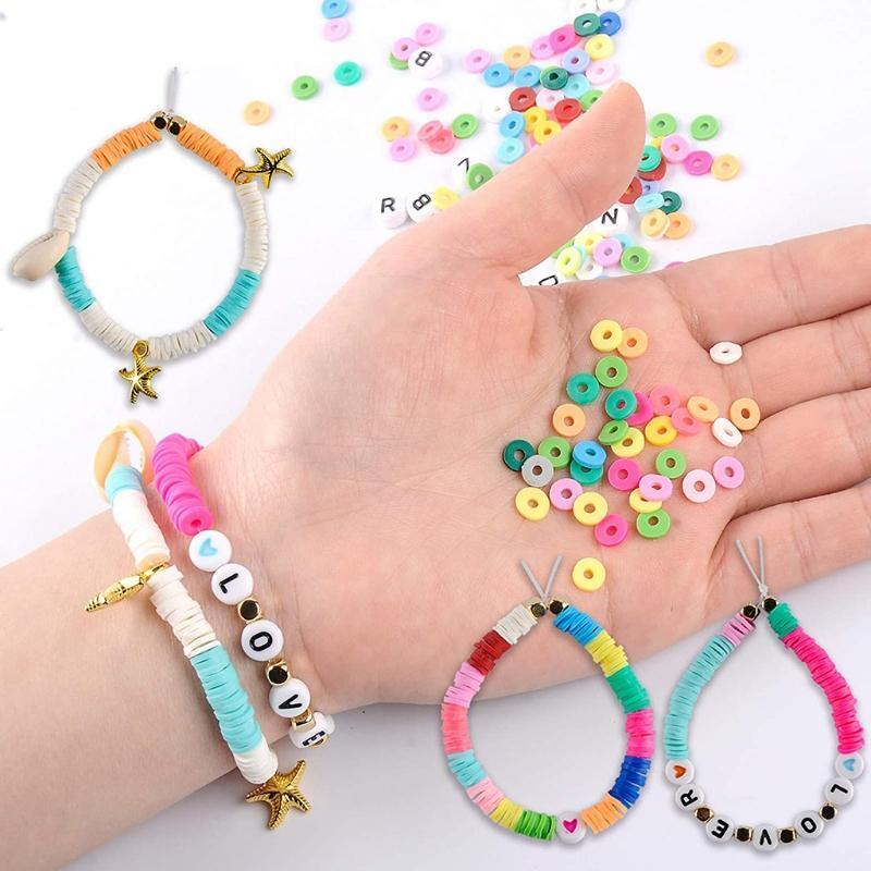 15 Grid Combination Set PU Tube Soft Pottery Tassel Bracelet Earring Female Mix