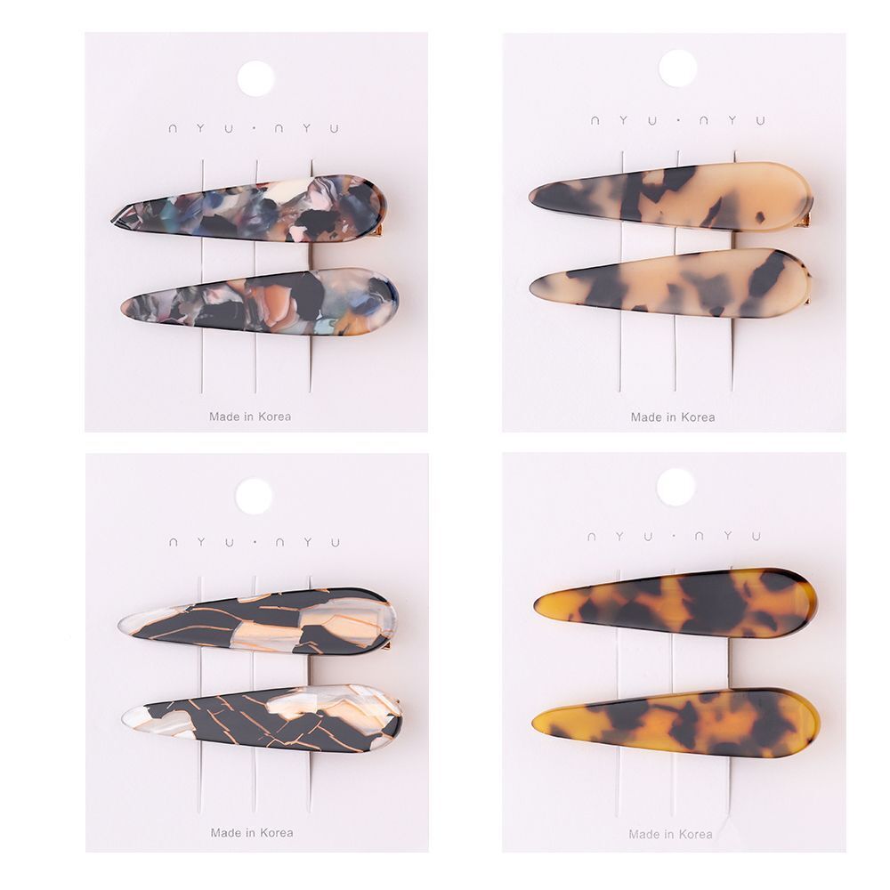 Elegant Leopard Print Headwear Headband Hairpin Acetate Hair Clip Barrettes