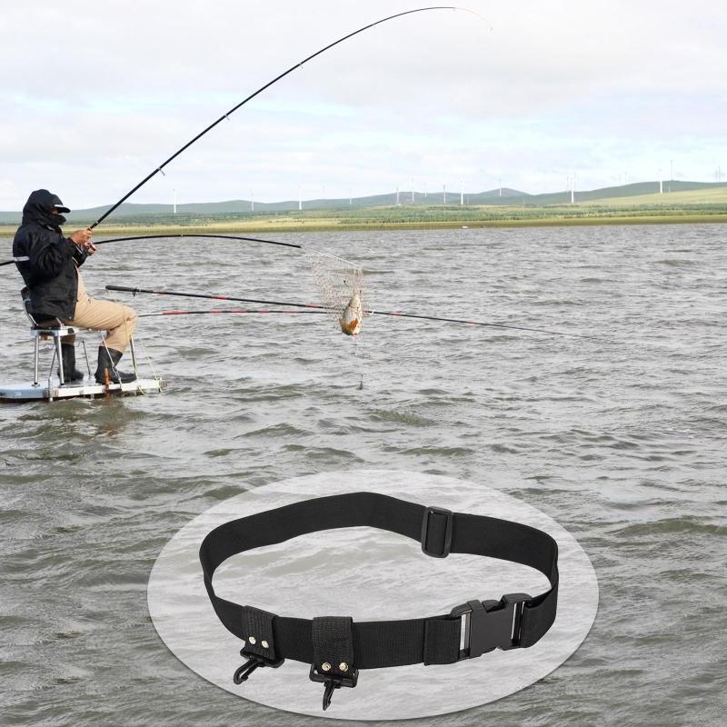 Adjust Fishing Wading Belt Waders Straps Sturdy Black for Travel Surfing Casting