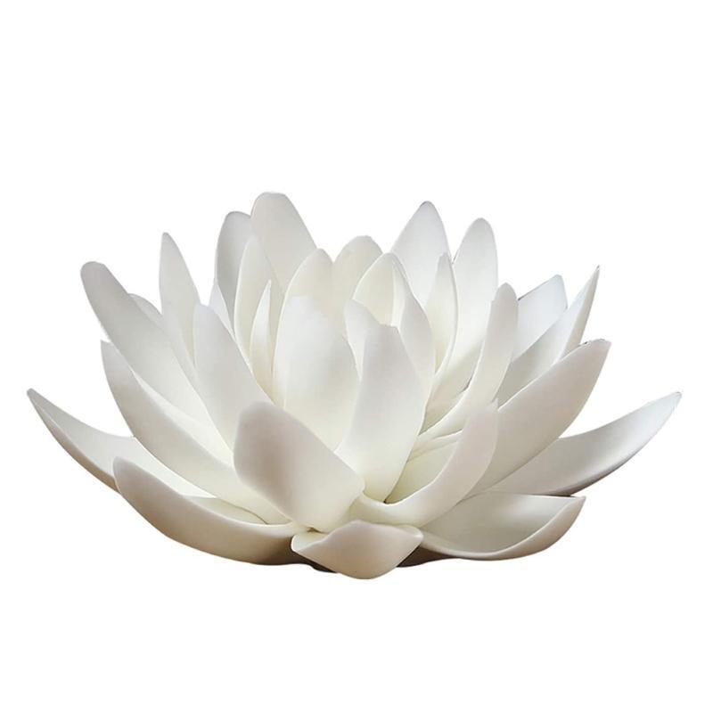 White Lotus Incense Burner Stick Holder for Yoga Studio Home Decoration Censer