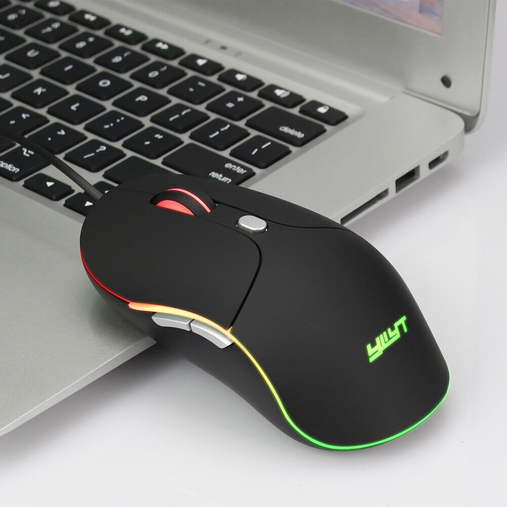 YWYT G854 USB Wired Optical Mouse 3200DPI Adjustable Backlight Gaming Mice