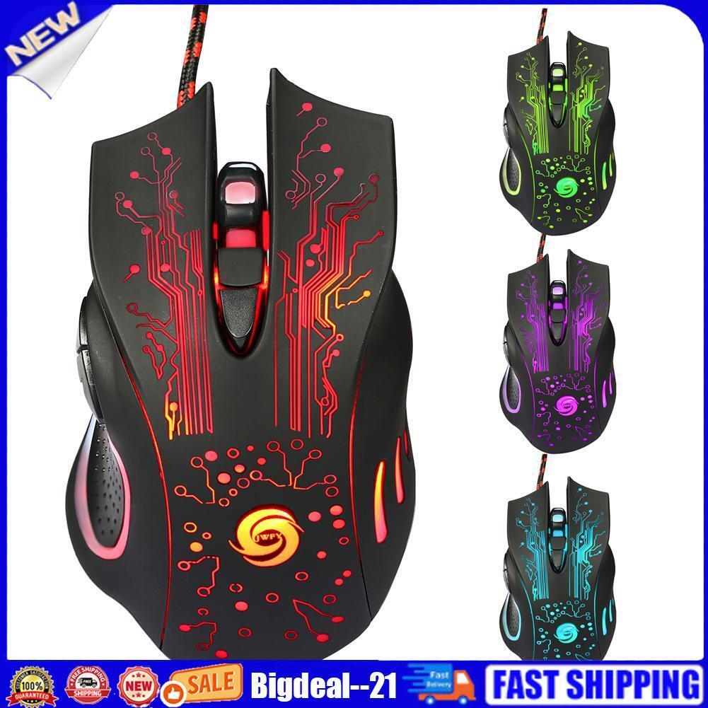 3200DPI LED Optical 6D USB Wired Gaming Game Mouse Pro Gamer Mice For PC