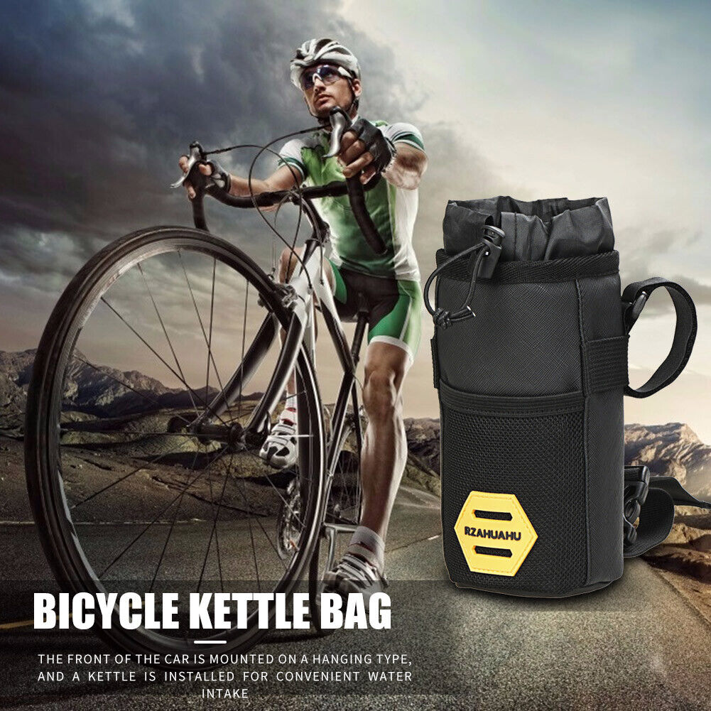Bicycle Insulated Water Bottle Holder Bag Bike Handlebar Kettle Storage Bag