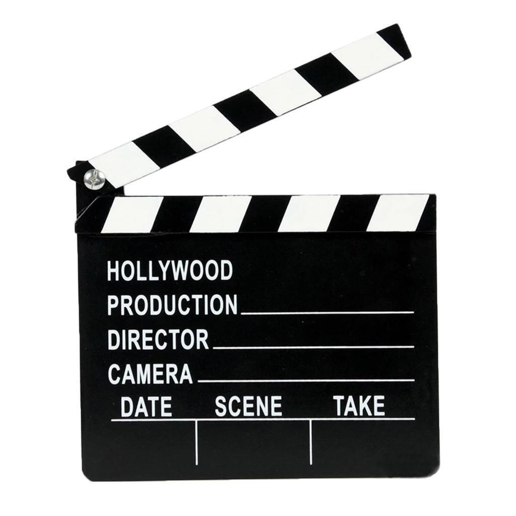 Black  Film Directors  Action Scene Board Costume Photo 20x18cm