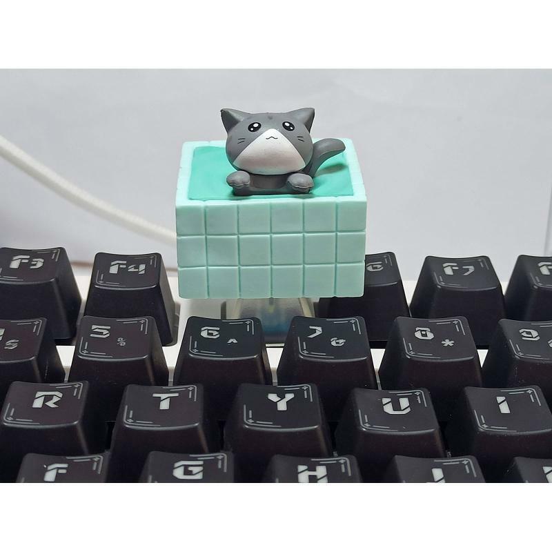 DIY Mechanical Keyboard Key Cap 1Key OEM Profile R4 Height Anime Cat Keycap