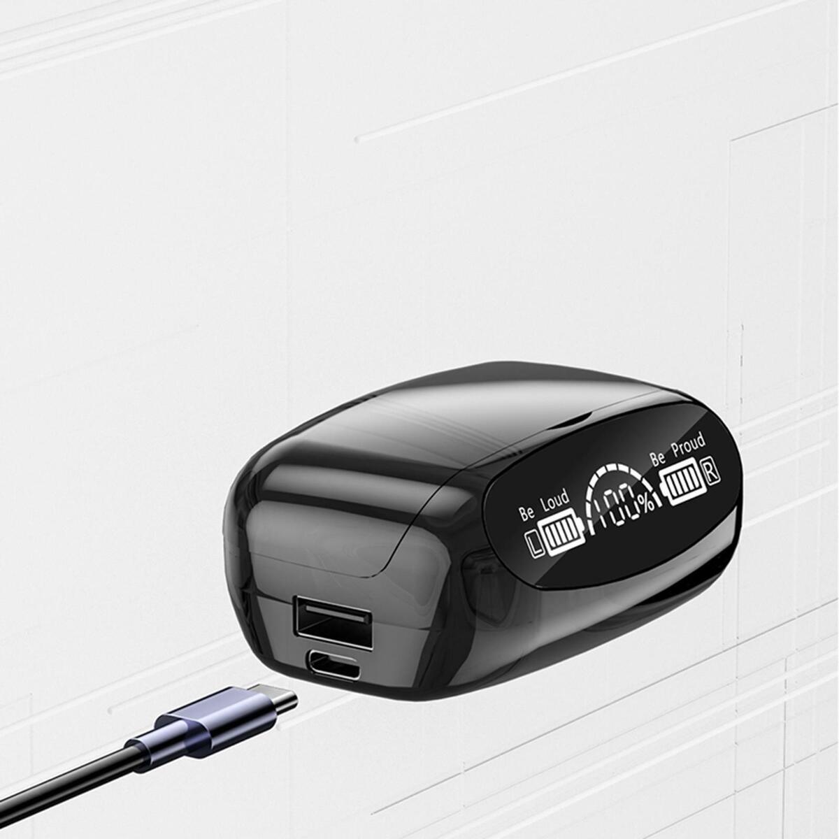 earplugs with Charging Case IPX7 Waterproof  2000mAh for Sports