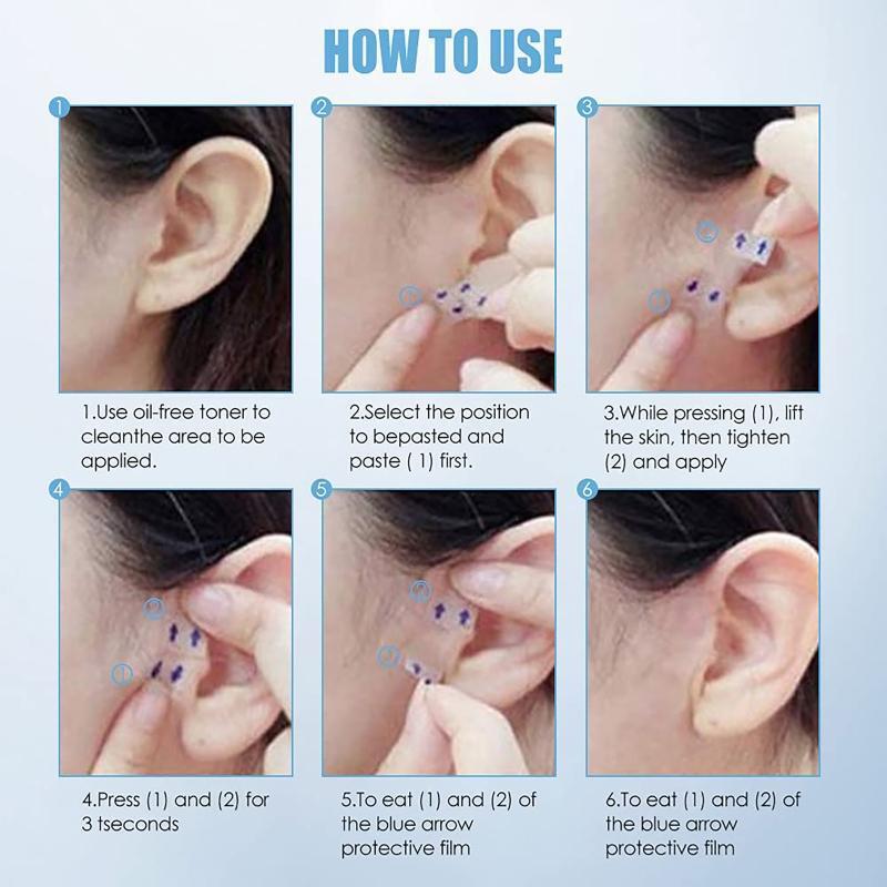 40 Sheets Face Lift Tools for Double Chin Face Lift Tape Invisible Thin V Face