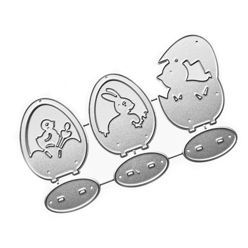 Bunny Duck Egg Metal Cutting Dies Stencil Scrapbook Album Paper Card Template