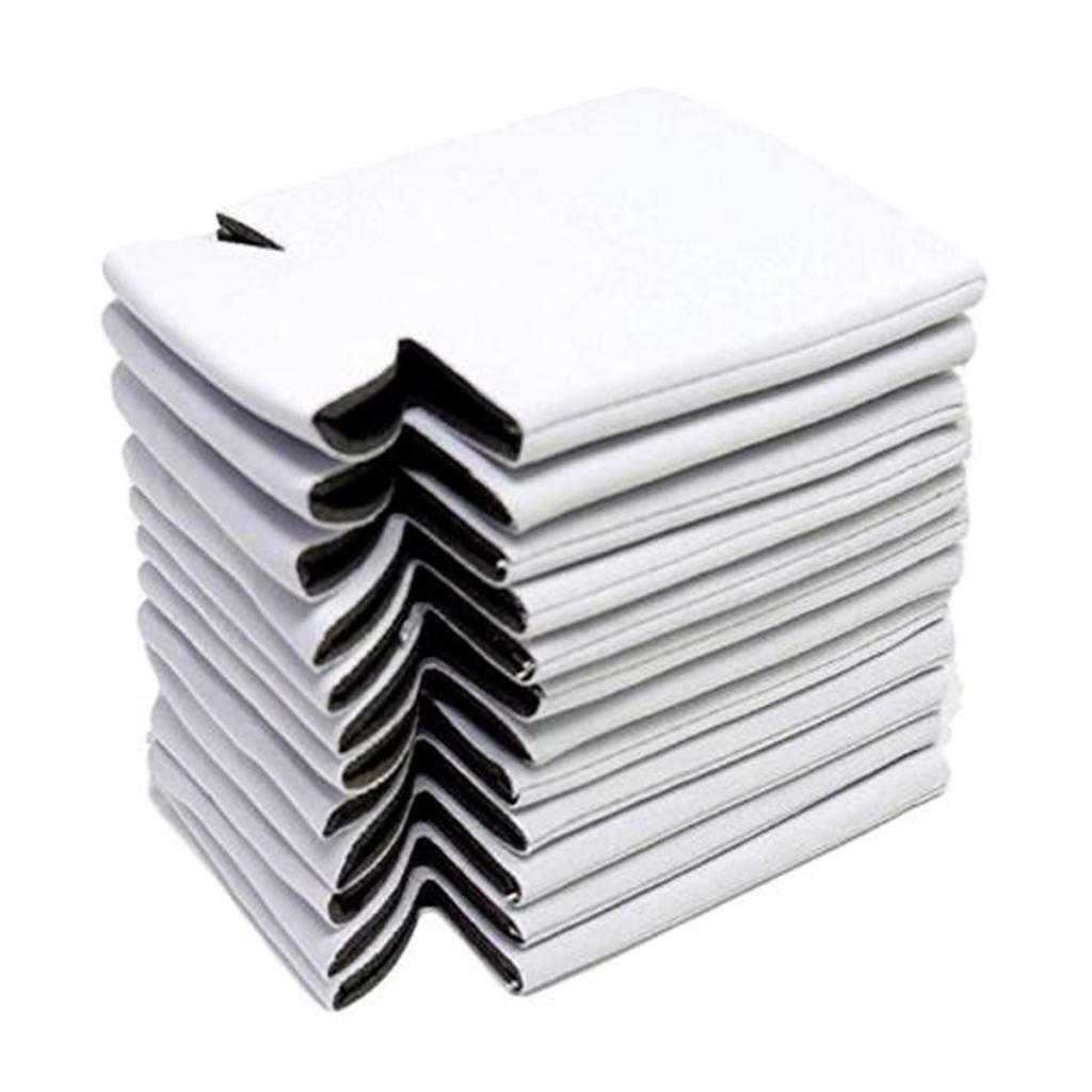 40pcs Insulated Neoprene Beer Can Coolers Sleeves Collapsible Drink Caddies