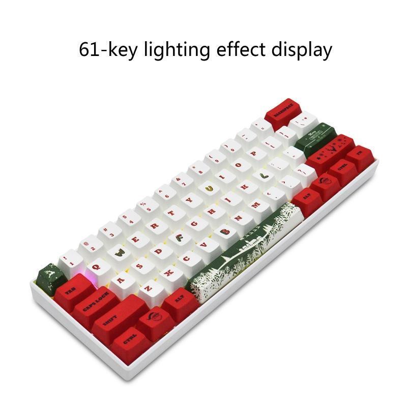 Christmas Keycaps 123 Keys OEM PBT for Mechanical Keyboard Cherry MX Switches