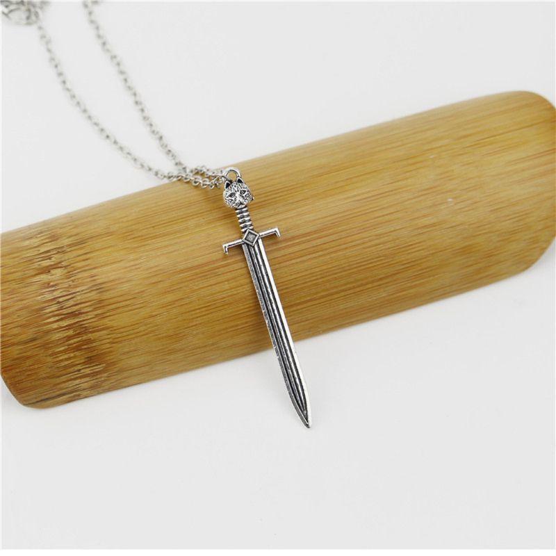 Gothic Medieval Renaissance Weapon Necklace Sword Pendant Necklace Jewelry Charm