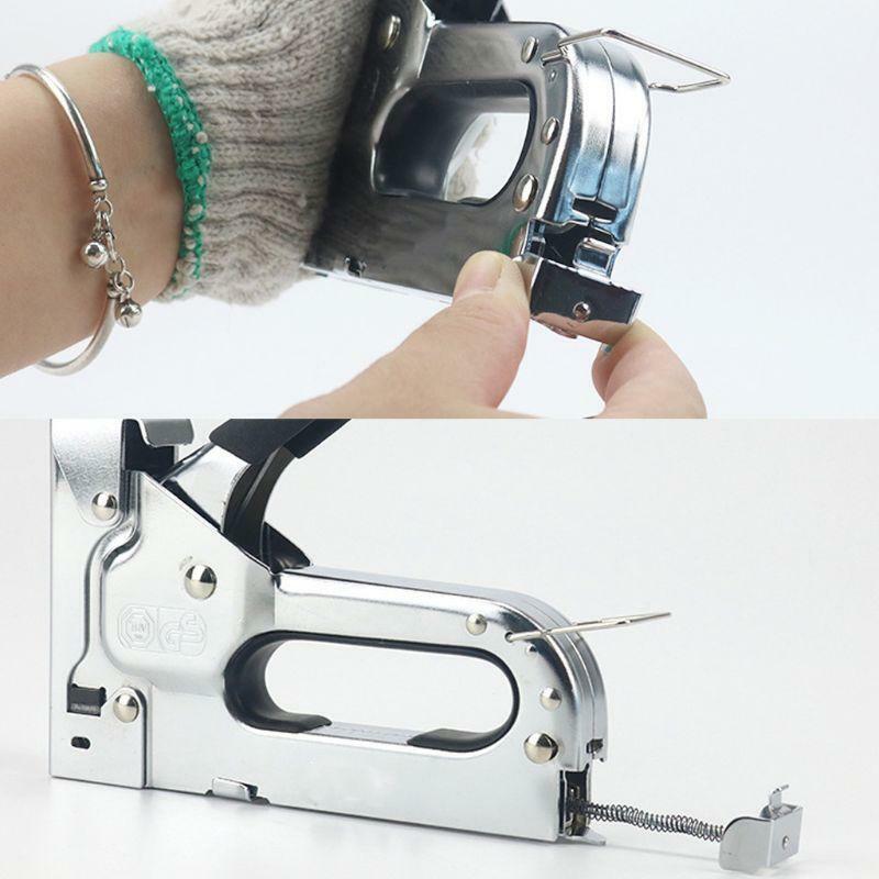3 in 1 Nail Staple Gun 3 Ways Stapler Tacker for Fixing Furniture Doors Home