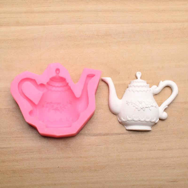 Cartoon Teapot Shape Soap Molds Chocolate Candy Molds Cake Soap Decorating Gift