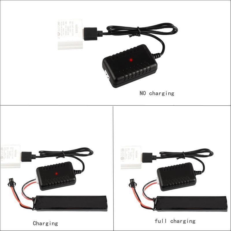 7.4V 2S LiPo Battery USB Charger Cable with 3 Pin Connector for RC Car