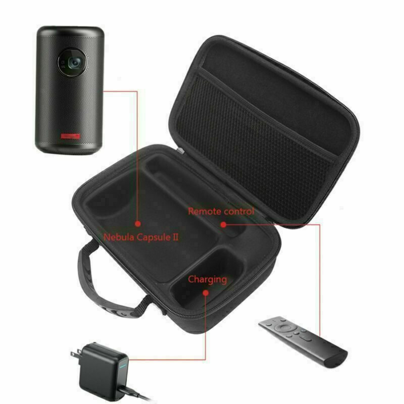 For Nebula Capsule II Mini Projector Shockproof Hard Case Storage Bag Protector