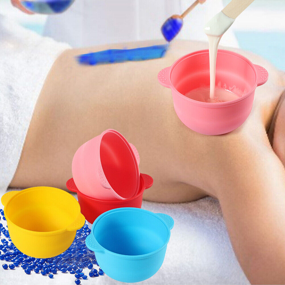 400ml Silicone Wax Warmer Bowl Hair Remove Waxing Heat-resisting Pot (Pink)