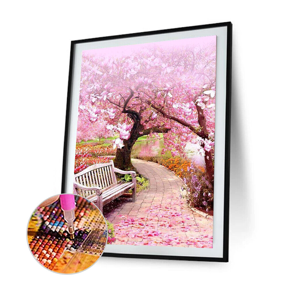 DIY Full Drill Diamond Painting Peach Tree Cross Stitch Embroidery Mosaic
