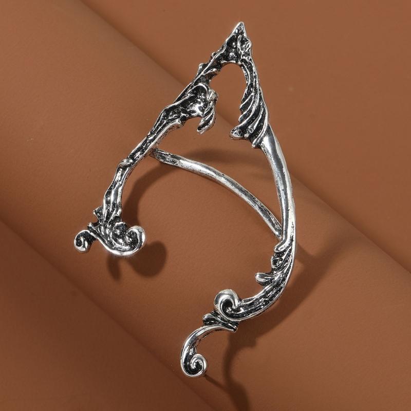 8Pieces Elf Ear Cuffs Clip on Earrings Wing Filigree Elven Earrings for Women