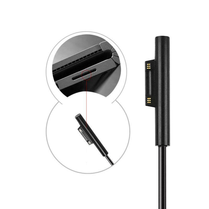 5.5x2.1mm DC Power Supply Charger Adapter Charging Cable Cord for Microsoft Pro