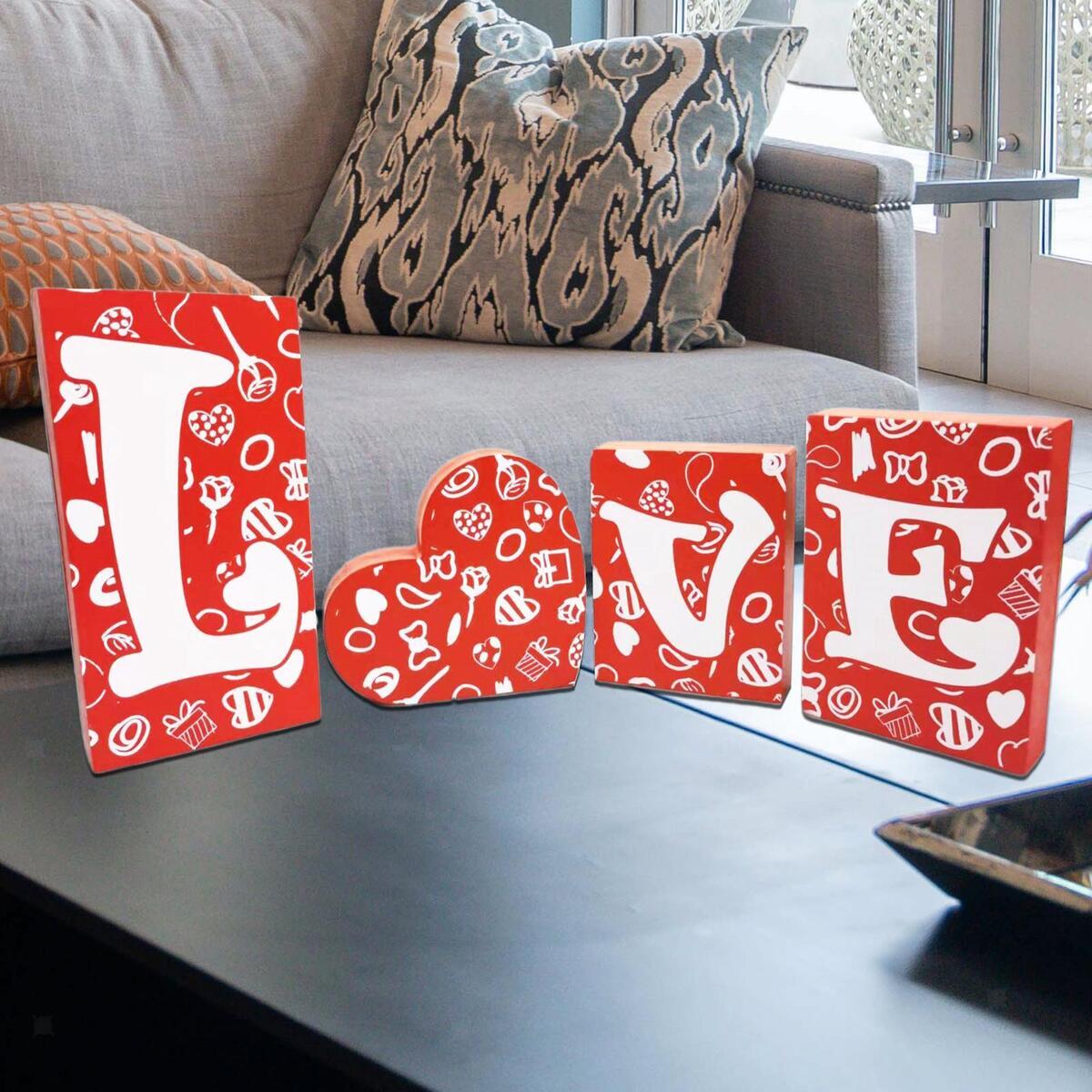 4x  Ornament  Alphabet Ornaments for Wedding Decoration