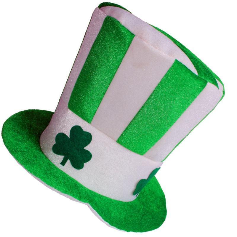 Irish Lucky Clover Bucket Hat Ireland Green Top Hat with Shamrock for Women Men