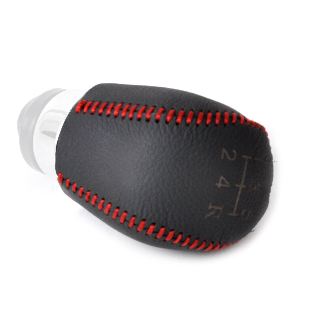 Newest 5-Speed Black Leather Gear Shift Knob Cover Fit Ford Focus MK 2004-15 Li