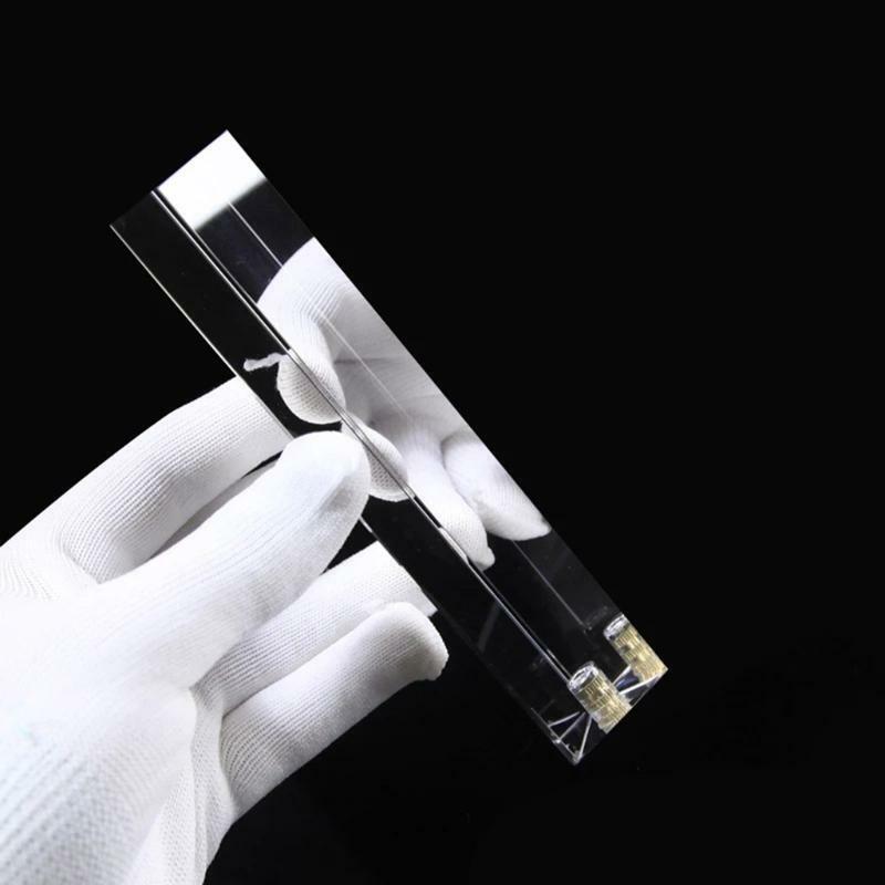 Photography Prism Crystal w/ Stand&1/4 In Thread Optical Glass Triangular Prism