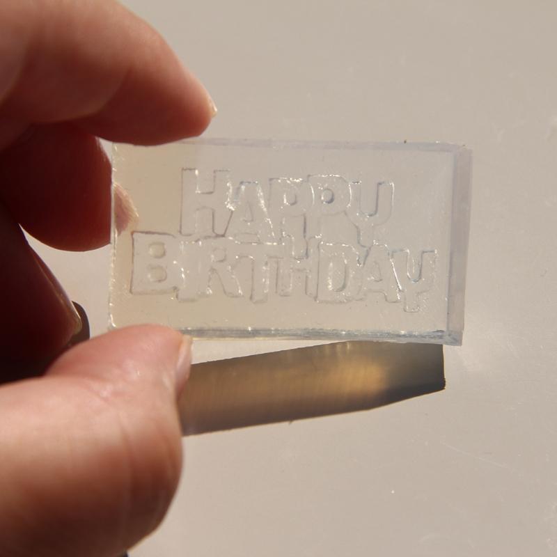 Three-dimensional Happy Birthday Earring Mold Silicone Pendant Mold for DIY