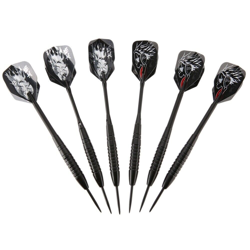 6 Pcs/2 Set Professional Steel Tip Darts Needle Dart Torpedo Barrel Darts 22g