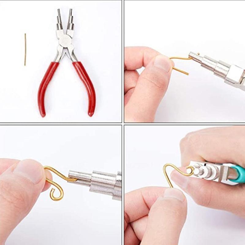 Tool for Jewelry Making Polished Steel Head 3 Pieces Jewelry Pliers