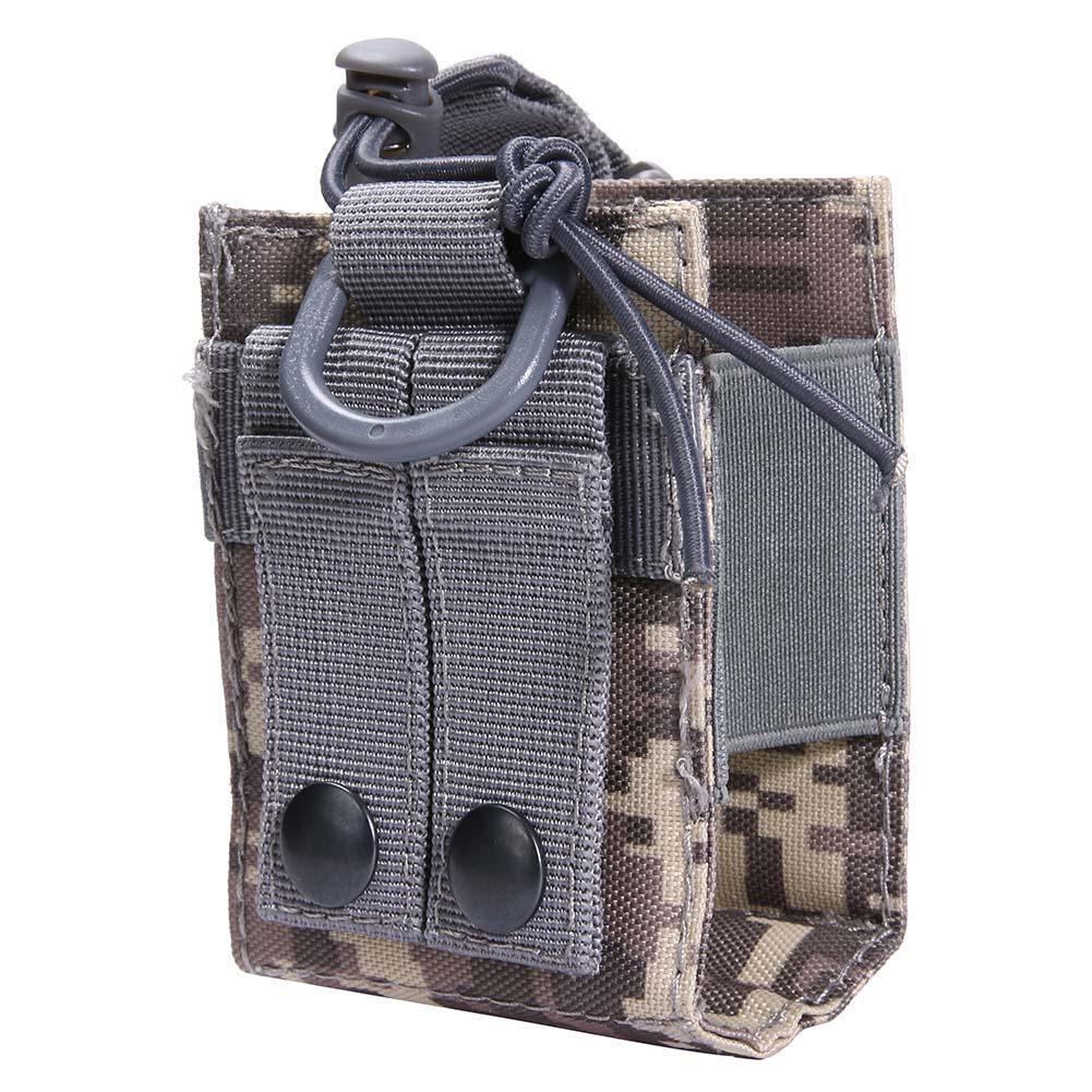 Outdoor Molle Walkie Talkie Holder Bag Magazine Pouch Pocket(Camouflage)
