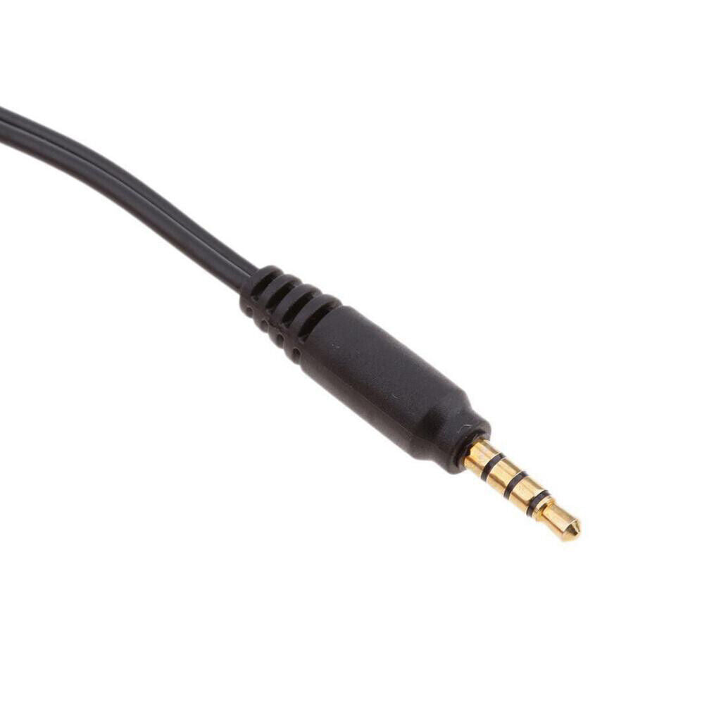 Audio Cable Y Splitter Cable 2.5mm 1 Male to 3.5mm 2 Female Audio Wire 20cm