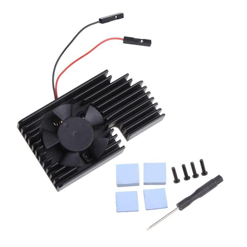 CNC Extreme Cooling Fan Heatsink Kit For Raspberry Pi 4B / 3B+ / 3B Plus / 3B