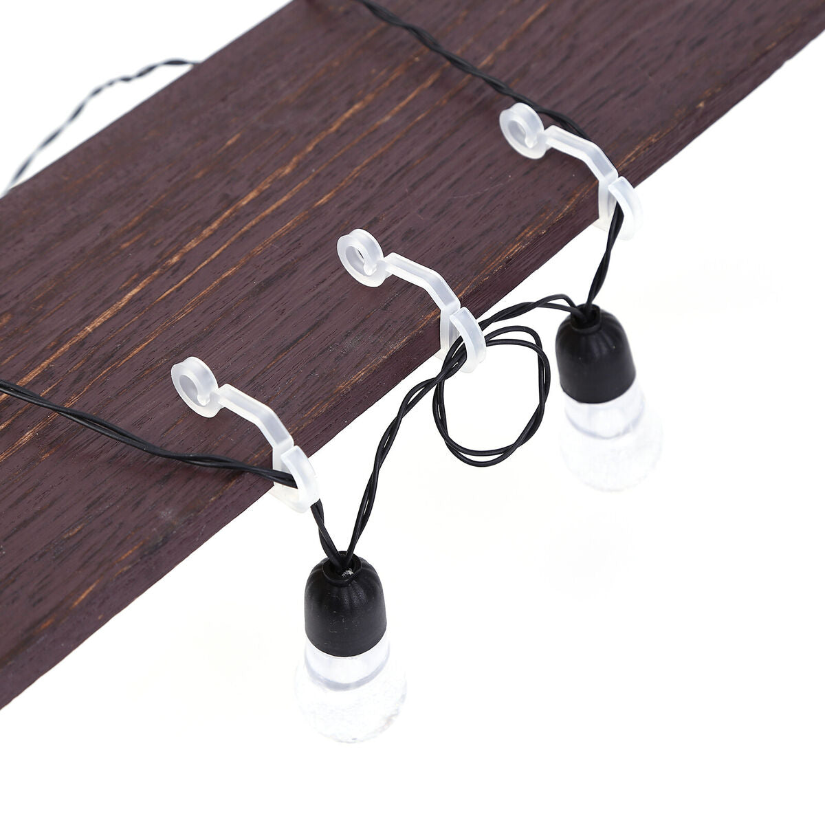 100pcs Christmas Light Clip String Light Waterproof Christmas Hook (White)