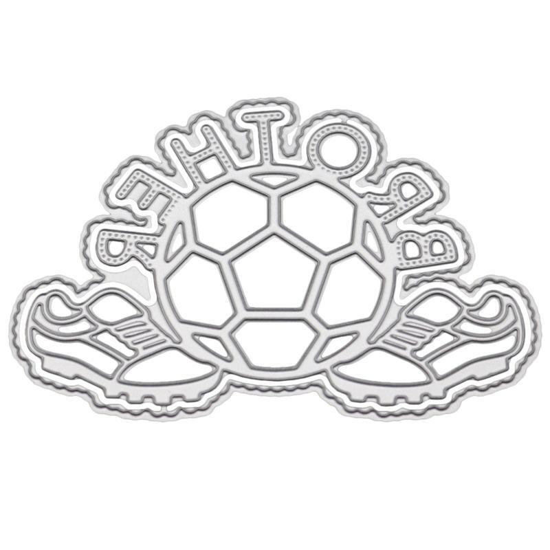 Soccer Metal Cutting Dies Stencil Scrapbooking DIY Album Stamp Paper Card