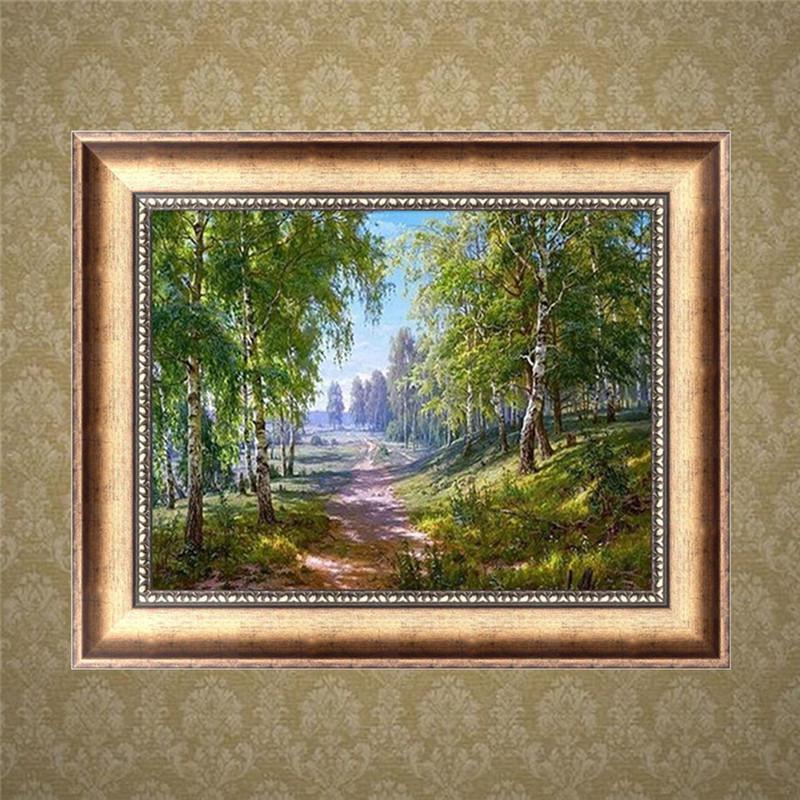 Trees & Road 5D Diamond Embroidery DIY Craft Cross Stitch  Home Decor