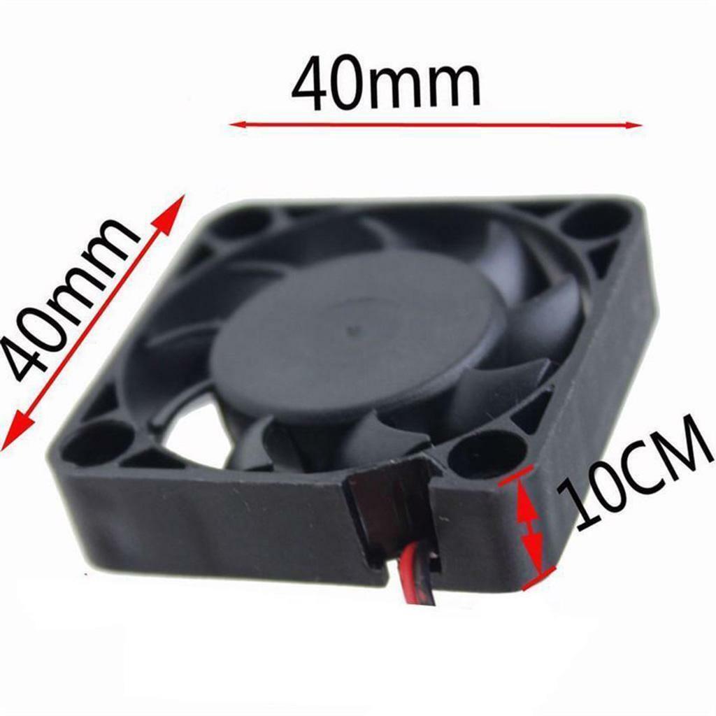 4x DC Plastic Desktop Cooling Fan Radiator Cooler 40mm Grill For Desktop