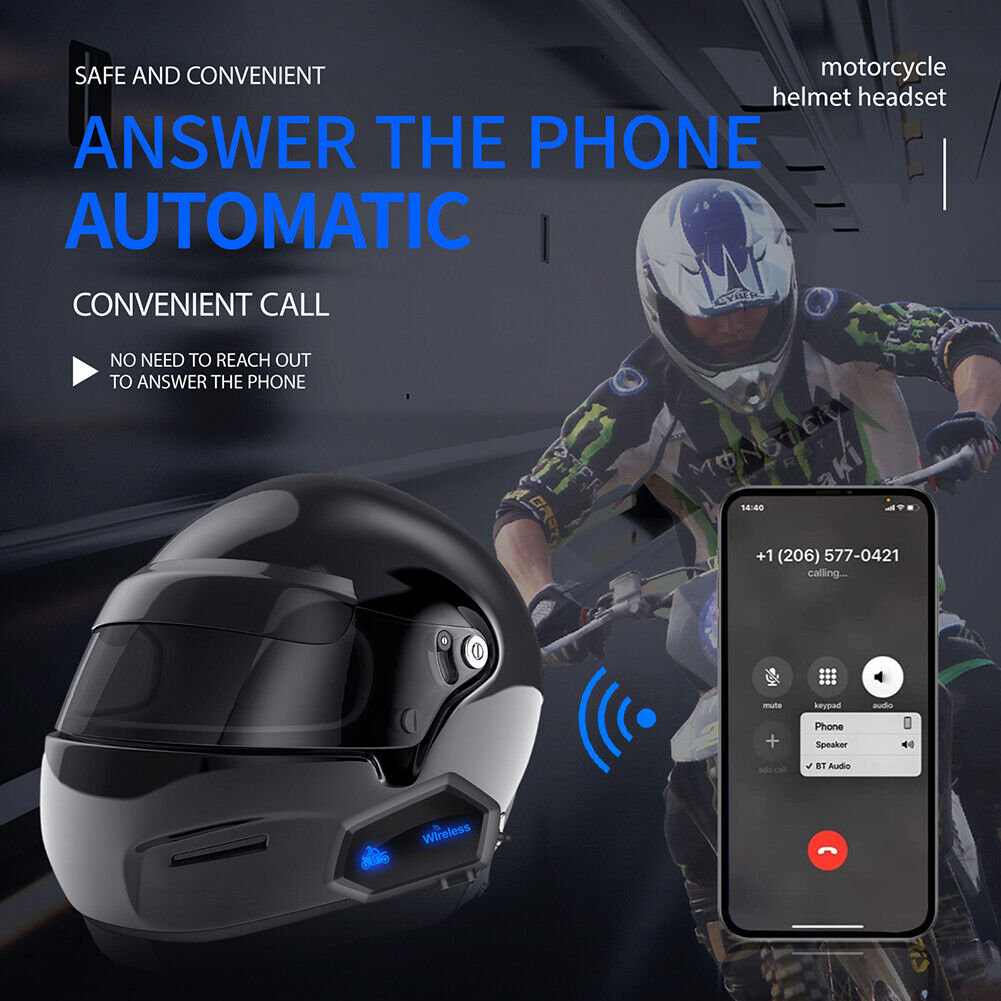 M01 Motorcycle Wireless Headset Bluetooth-compatible Earphone for Helmet