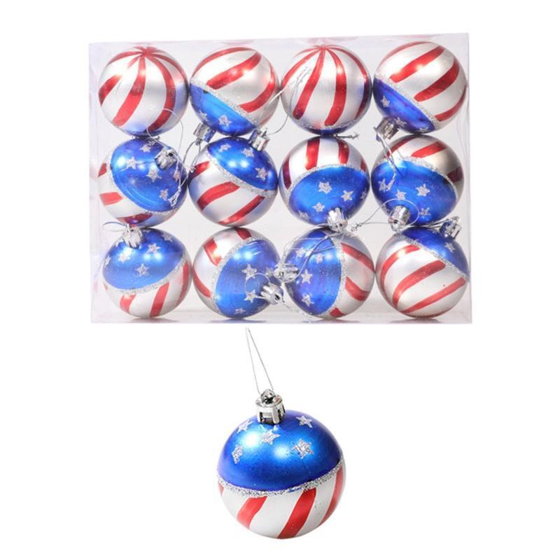 Independence Day Ball Set of 12 4th of July Memorial Day Decor Crafts
