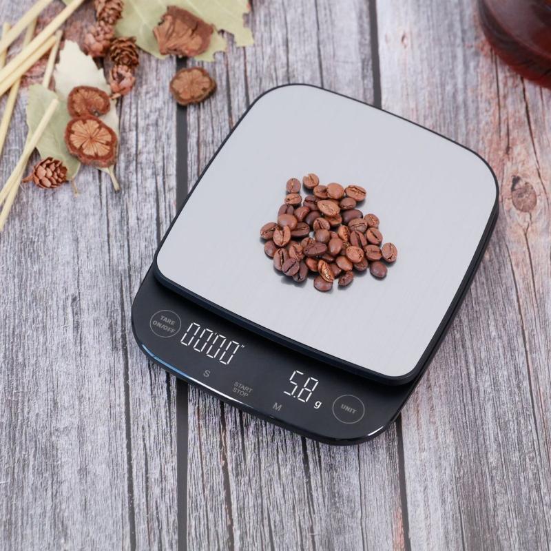 Multifunctional Electronic Scale Coffee Scale Stainless Steel Scale 3kg/ 0.1g